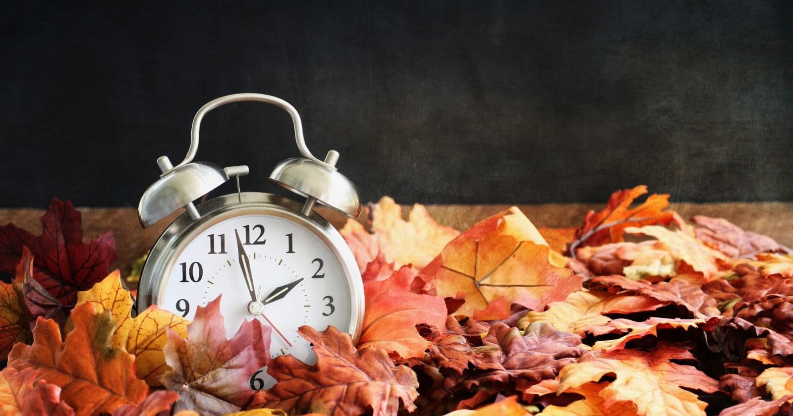 Daylight saving time ends November 1